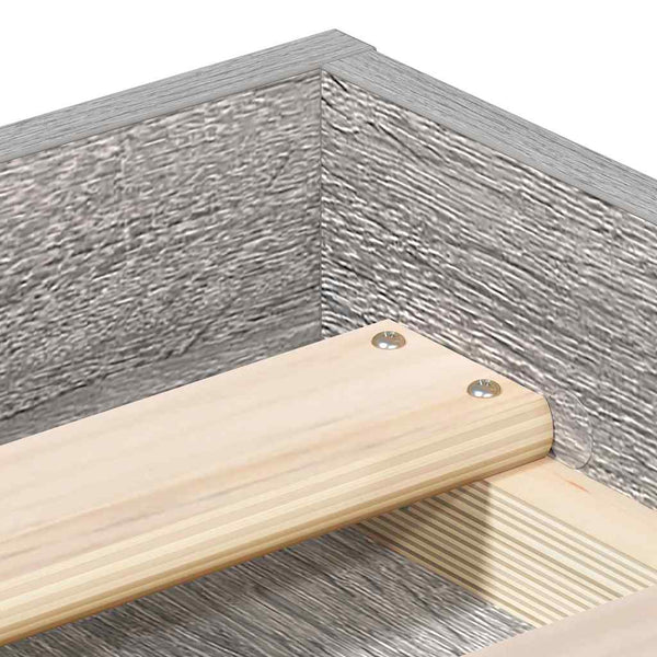 vidaXL Bed Frame Grey Sonoma 180x200 cm