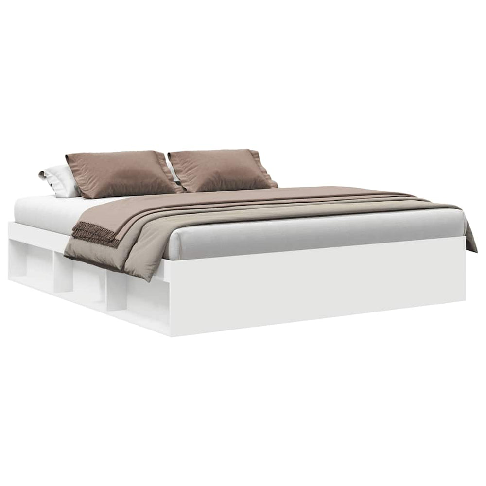 vidaXL Bed Frame White 200x200 cm