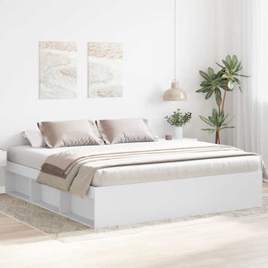 vidaXL Bed Frame White 200x200 cm
