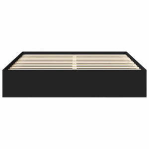 vidaXL Bed Frame Black 200x200 cm