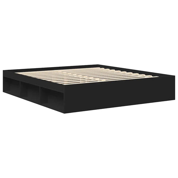 vidaXL Bed Frame Black 200x200 cm