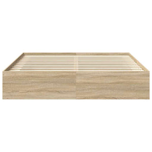 vidaXL Bed Frame Sonoma Oak 200x200 cm