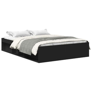 vidaXL Bed Frame Black 120x190 cm