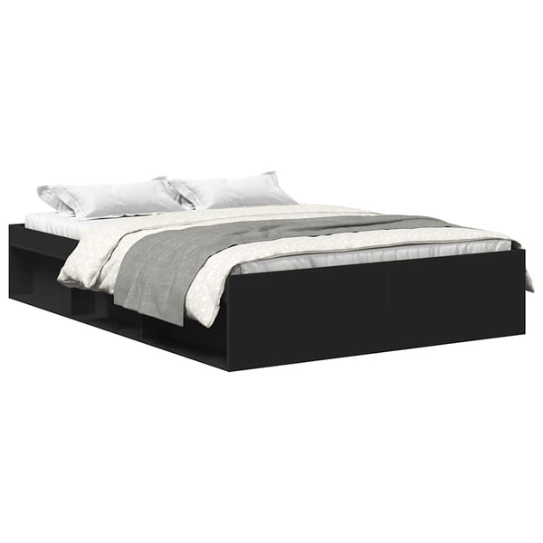 vidaXL Bed Frame Black 120x190 cm