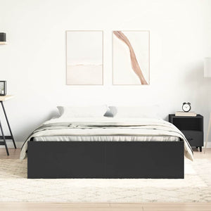 vidaXL Bed Frame Black 120x190 cm