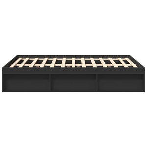 vidaXL Bed Frame Black 120x190 cm