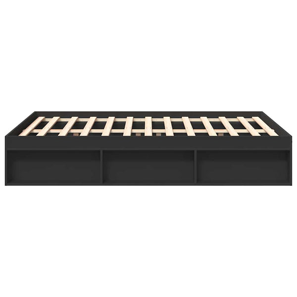 vidaXL Bed Frame Black 120x190 cm