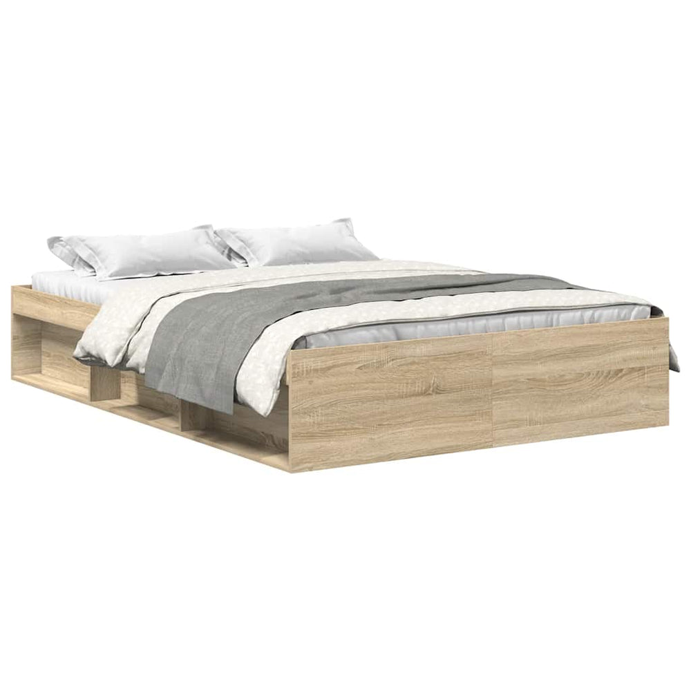 vidaXL Bed Frame Sonoma Oak 120x190 cm