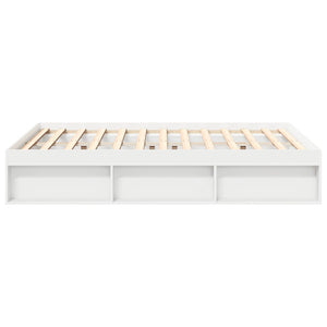vidaXL Bed Frame White 140x190 cm