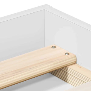 vidaXL Bed Frame White 140x190 cm