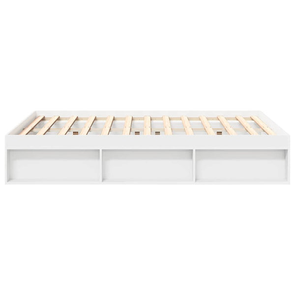 vidaXL Bed Frame White 135x190 cm