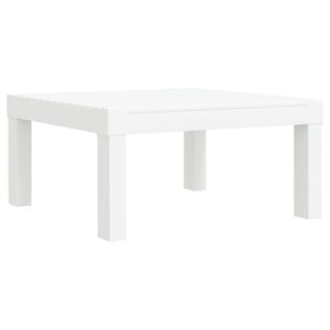 vidaXL 3-piece Garden Lounge Set with Cushions White PP