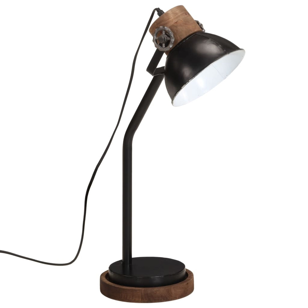 vidaXL Desk Lamp 25 W Black 18x18x60 cm E27