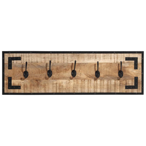 vidaXL Coat Racks 2 pcs 80x8x25 cm Rough Solid Mango Wood