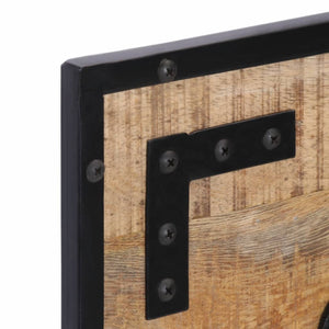vidaXL Coat Racks 2 pcs 80x8x25 cm Rough Solid Mango Wood