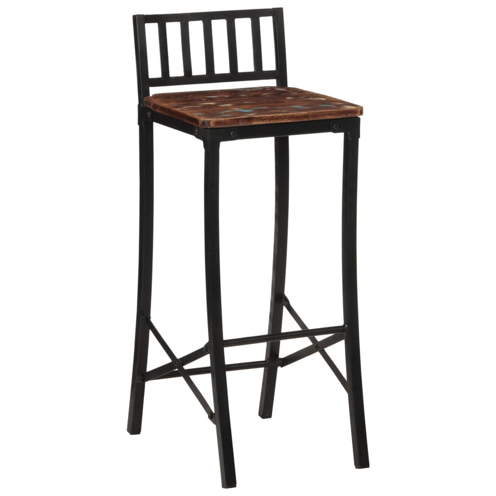 vidaXL Bar Stools 2 pcs. Solid Reclaimed Wood