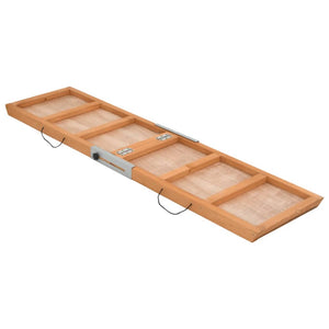 vidaXL Dog Ramp Grey 120x30 cm Solid Fir Wood