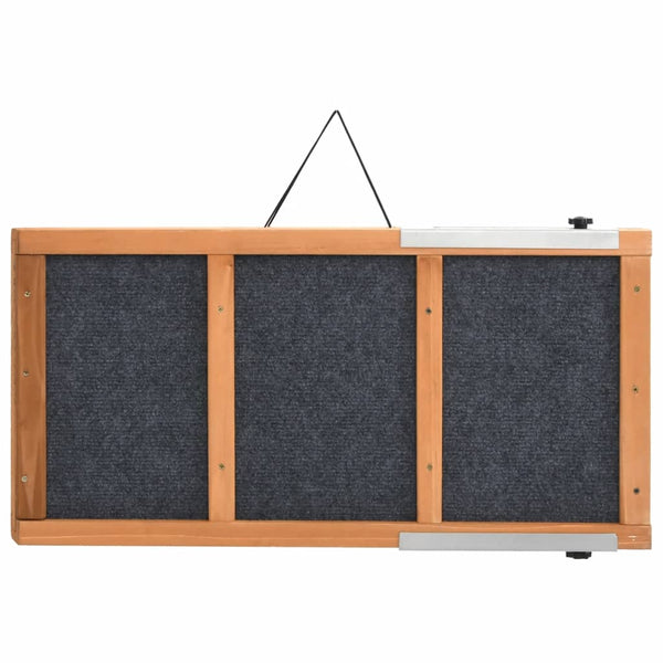 vidaXL Dog Ramp Grey 120x30 cm Solid Fir Wood