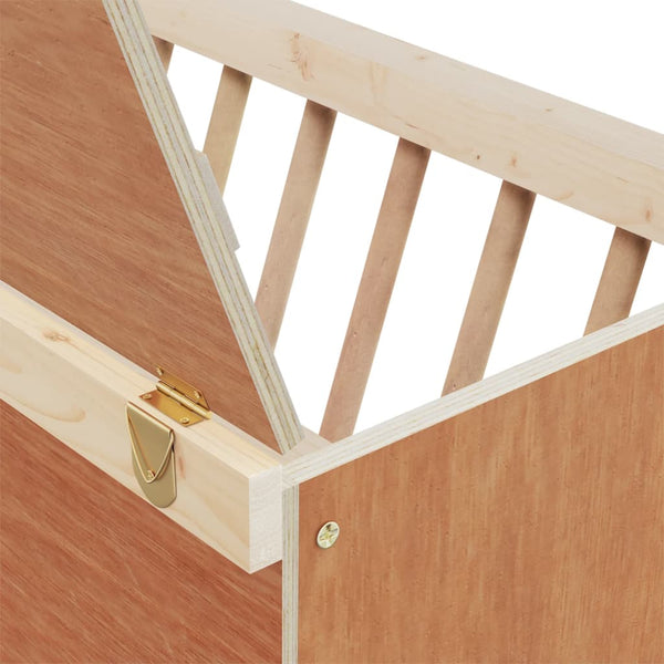 vidaXL Hay Rack for Rabbits 37x18.5x23 cm Solid Fir Wood