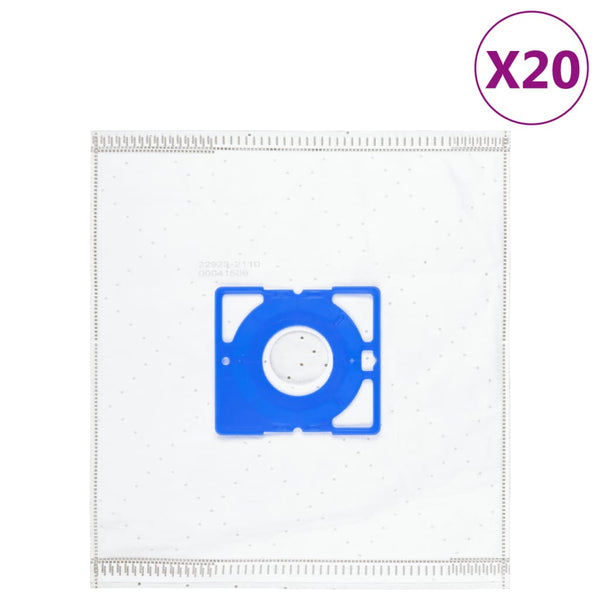 vidaXL Vacuum Cleaner Bags for Uni Bag 20 pcs.