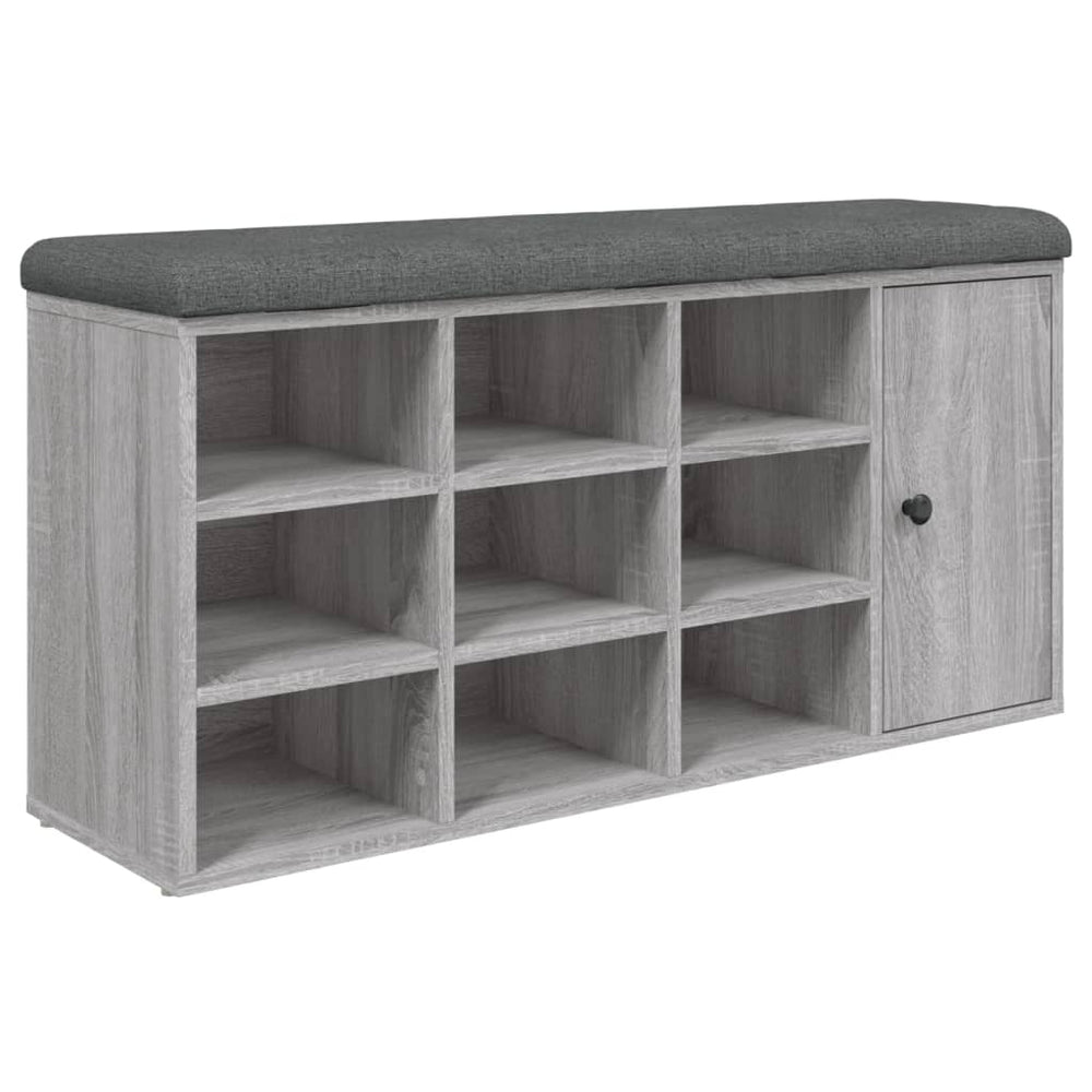 Schuhbank Grau Sonoma 102 cm