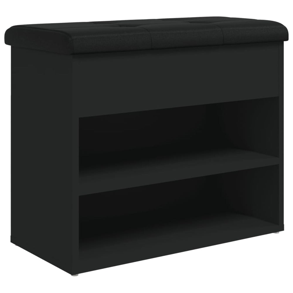 Schuhbank Schwarz 62x32x50 cm