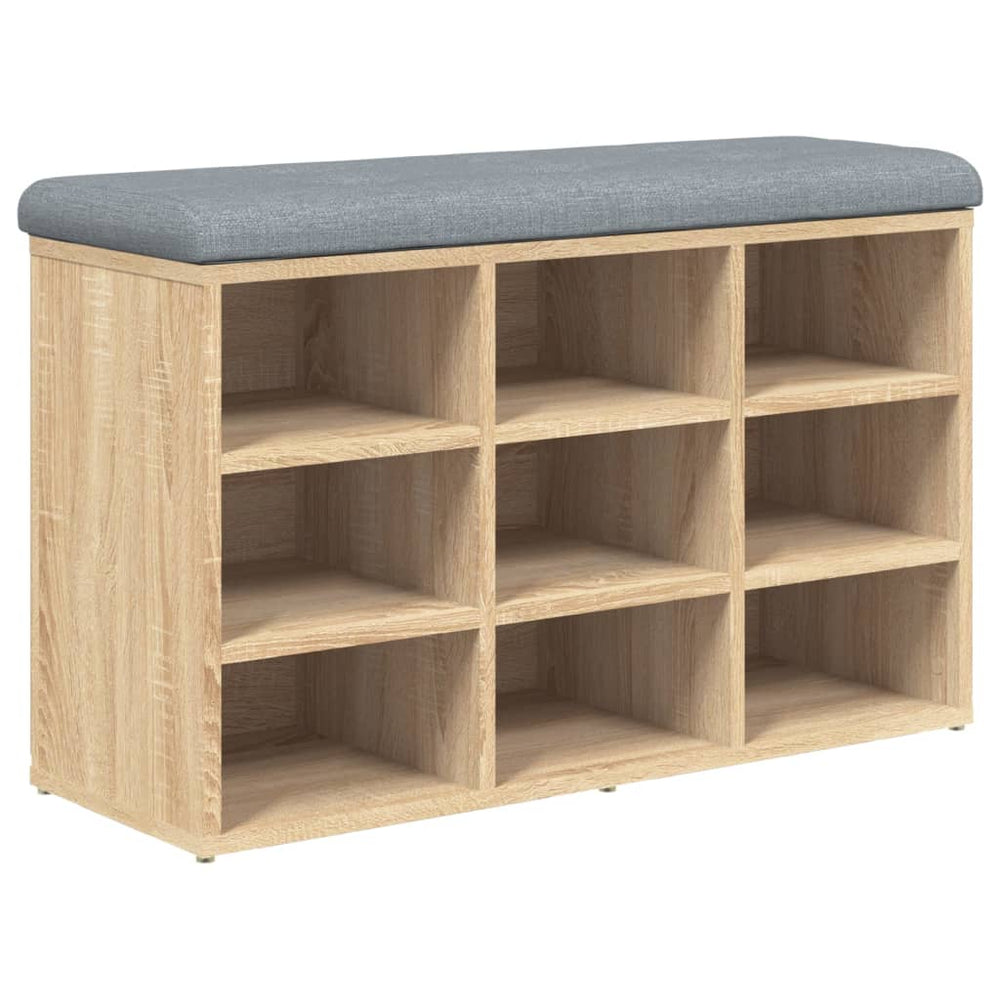 Schuhbank Sonoma Eiche 82x32x50cm