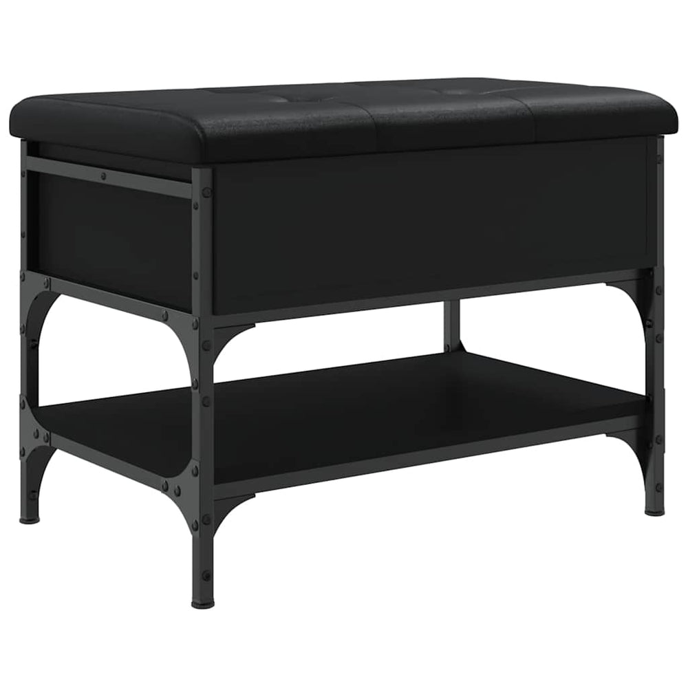 Schuhbank Schwarz 62x42x45 cm