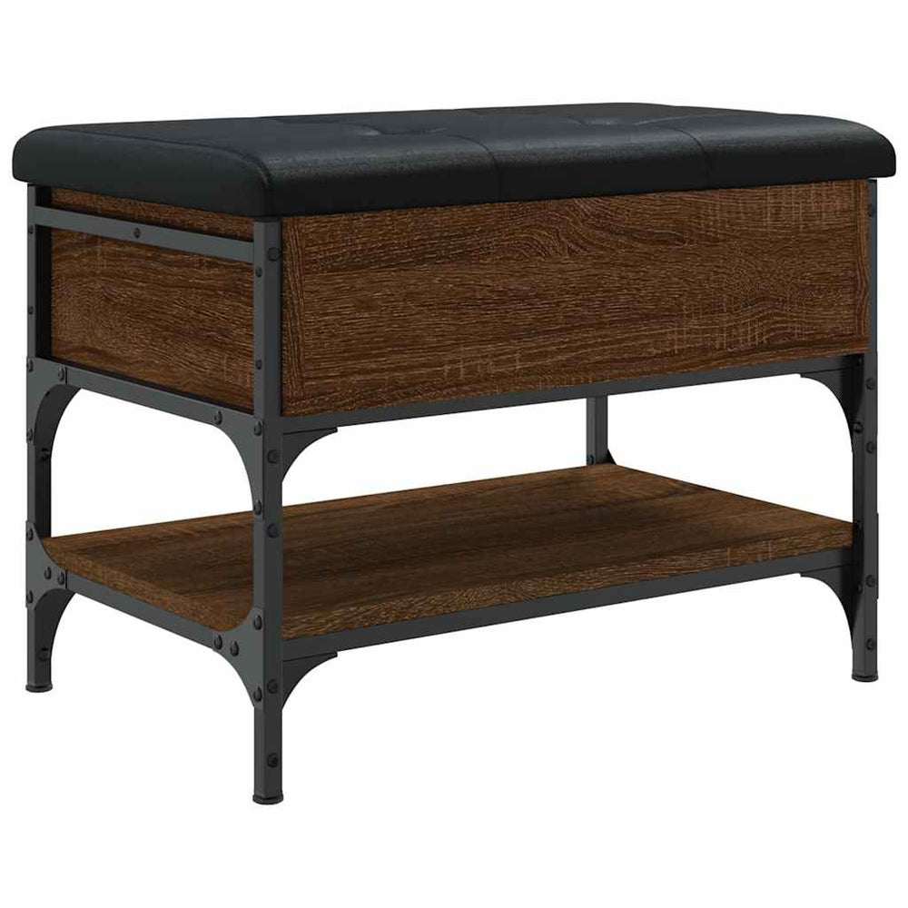 Schuhbank Braun Eichenoptik 62x42x45 cm