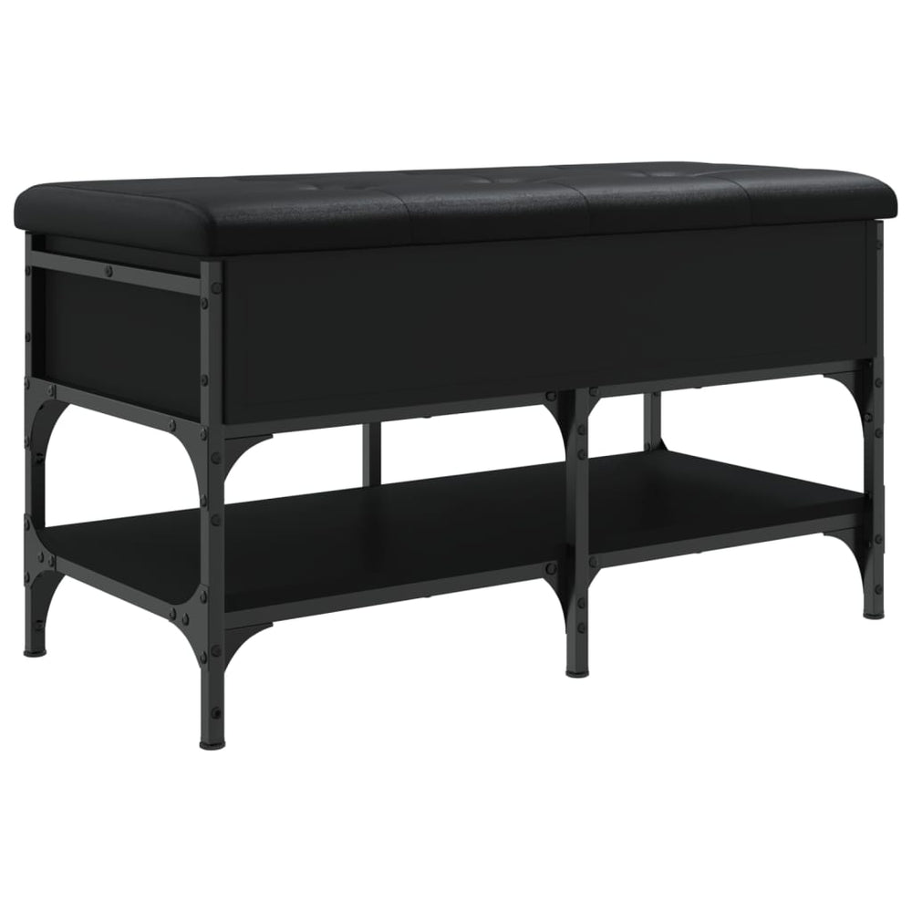 Schuhbank Schwarz 82x42x45 cm