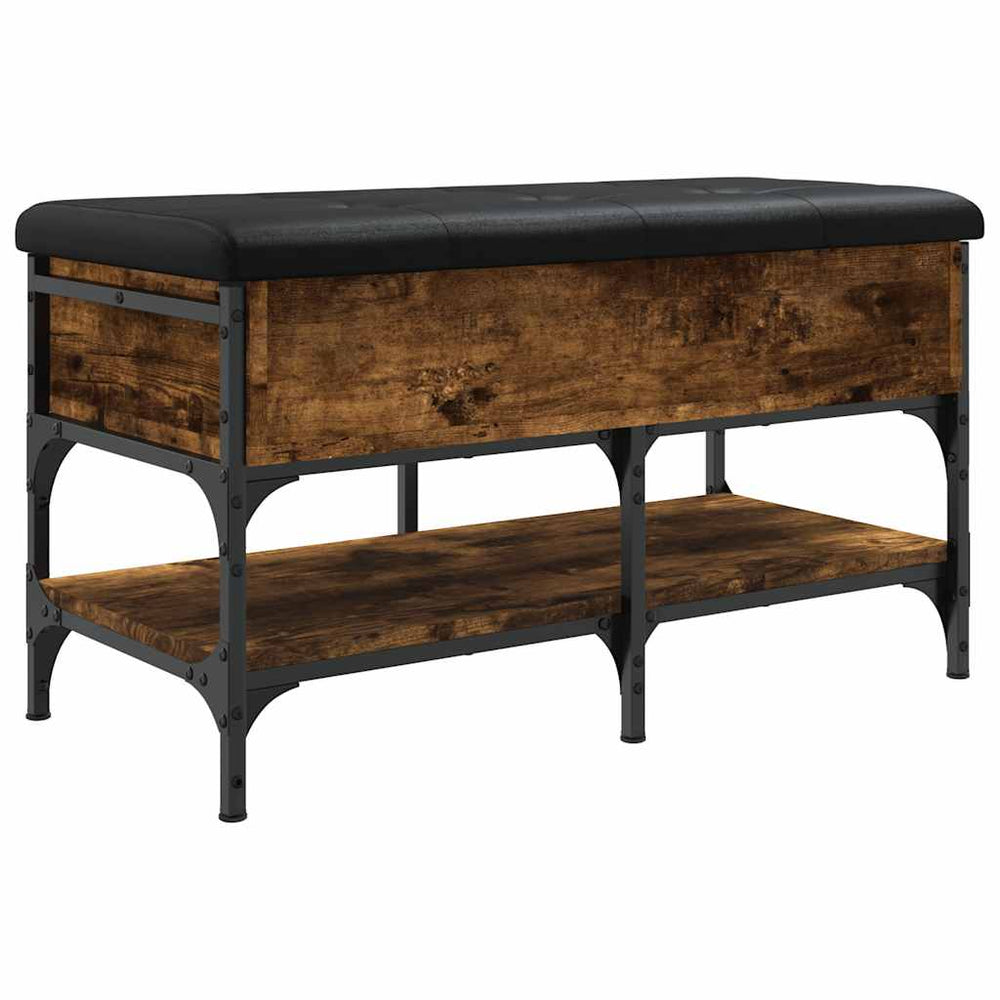 Schuhbank Räuchereiche 82x42x45 cm