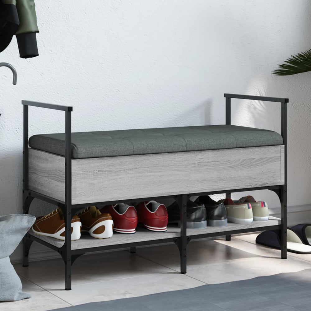 Schuhbank Grau Sonoma 85,5 cm