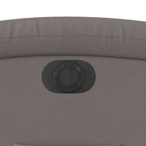 vidaXL Electric Recliner Taupe Fabric