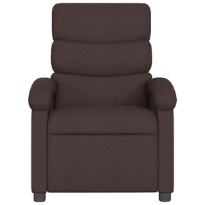 vidaXL Electric Massage Armchair Dark Brown Fabric