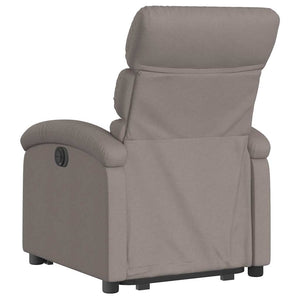 vidaXL Recliner with Lift Assistance Taupe Fabric