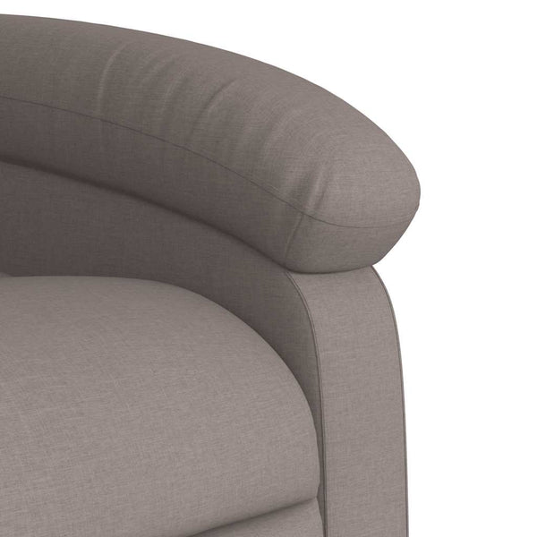 vidaXL Recliner with Lift Assistance Taupe Fabric