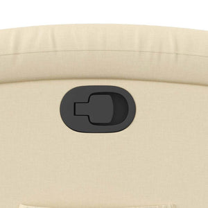 vidaXL Recliner with Lift-up Function Cream Fabric