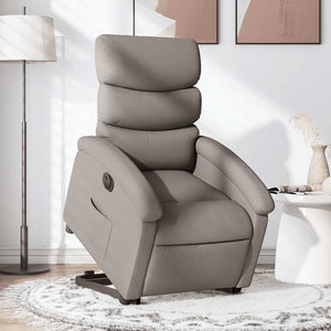 Elektrischer Relaxsessel mit Aufstehhilfe Taupe