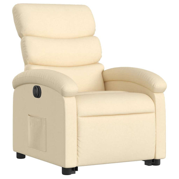 Elektrischer Relaxsessel mit Aufstehhilfe Creme