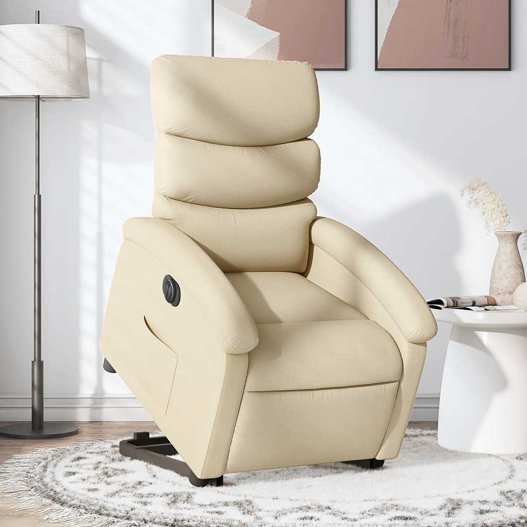 Elektrischer Relaxsessel mit Aufstehhilfe Creme