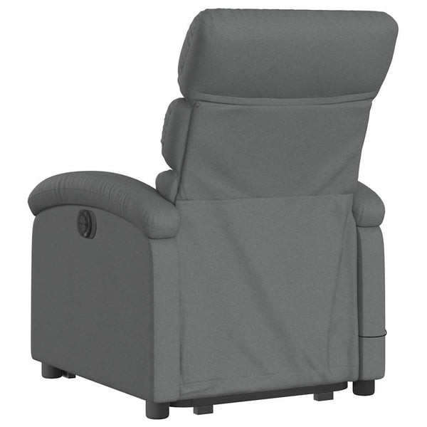 Elektrischer Massagesessel mit Aufstehhilfe Dunkelgrau