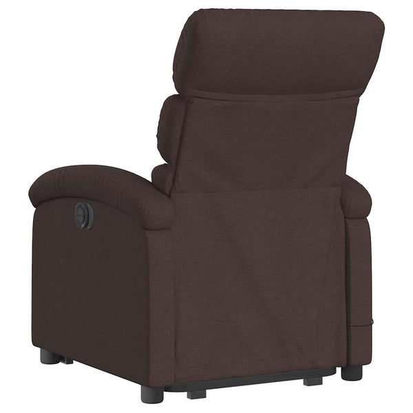 Elektrischer Massagesessel mit Aufstehhilfe Dunkelbraun
