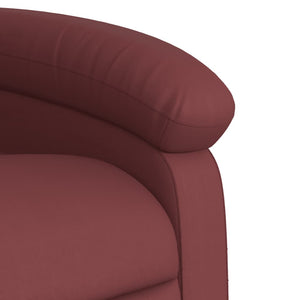 vidaXL Electric Recliner Wine Red Faux Leather