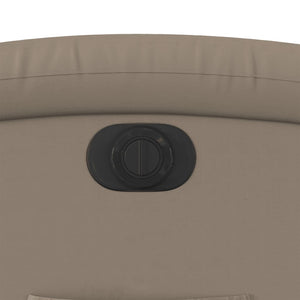 vidaXL Electric Recliner Cappuccino Brown Faux Leather