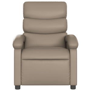 vidaXL Electric Recliner Cappuccino Brown Faux Leather