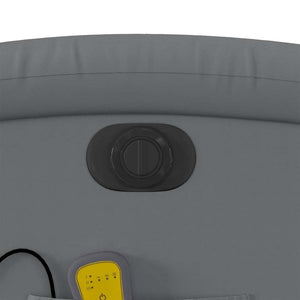 vidaXL Electric Massage Chair Grey Faux Leather