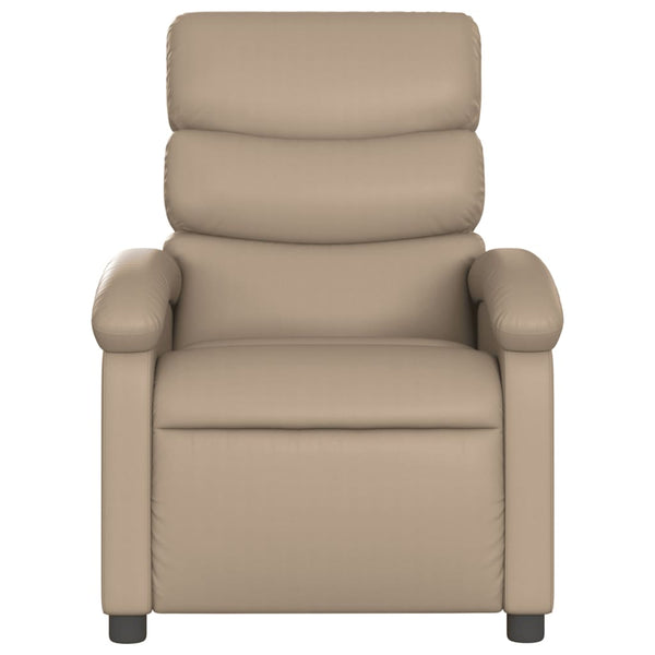 vidaXL Electric Massage Recliner Cappuccino Brown Faux Leather