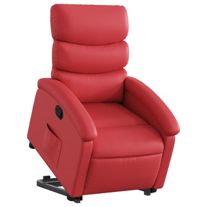Roter Relaxsessel mit Aufstehhilfe