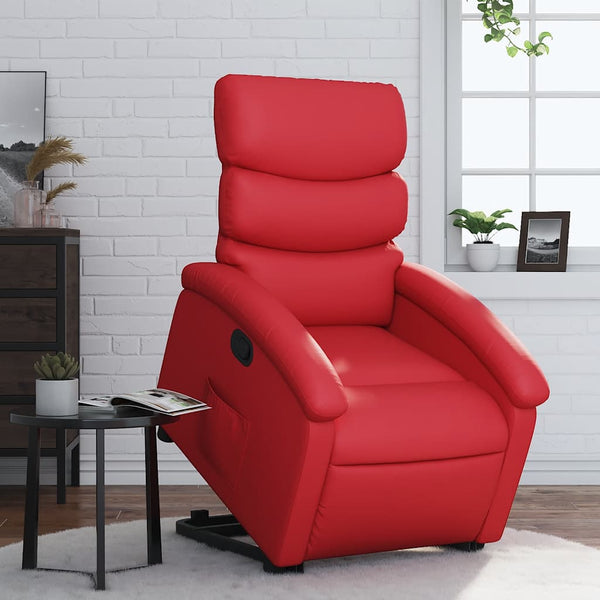 Roter Relaxsessel mit Aufstehhilfe