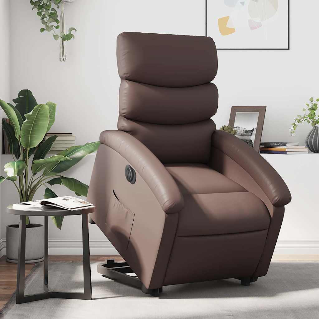 Elektrischer Relaxsessel mit Aufstehhilfe Braun